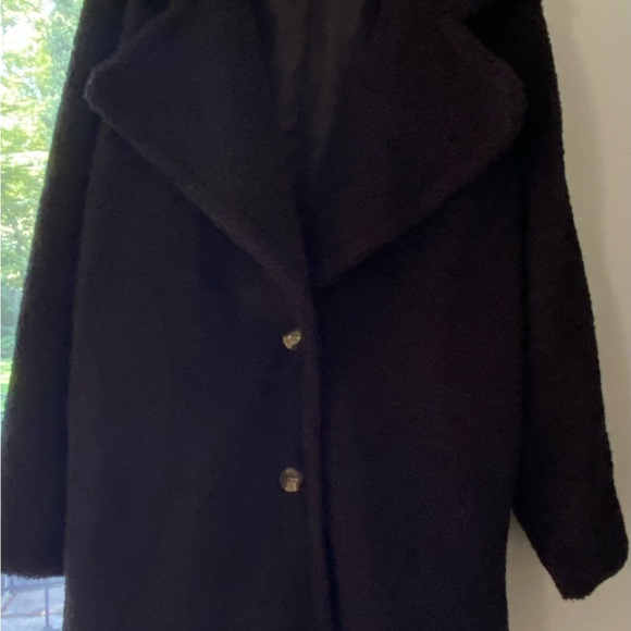 SHEIN Lapel Neck Double Button Teddy Coat - Picture 6 of 6